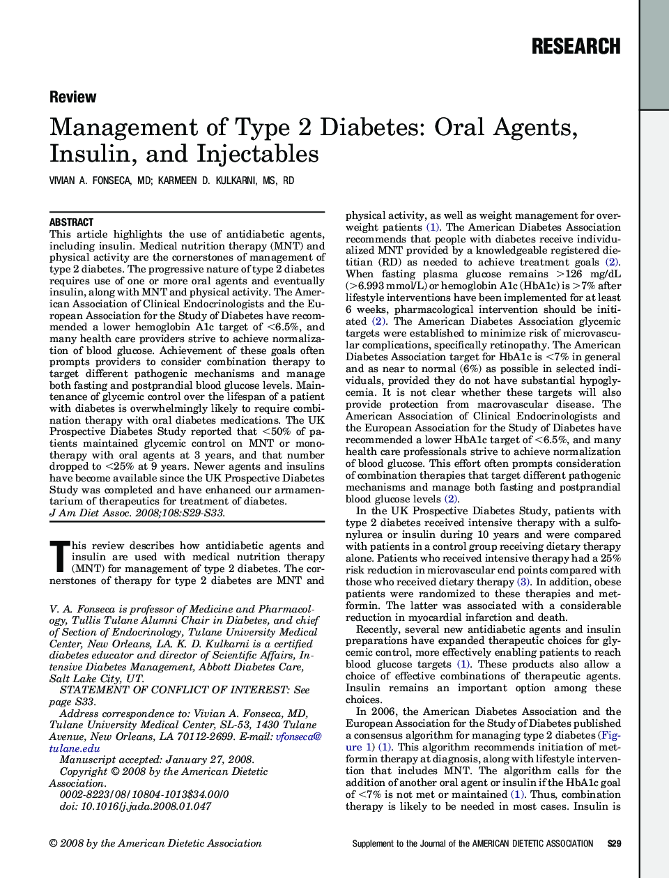 Management of Type 2 Diabetes: Oral Agents, Insulin, and Injectables 