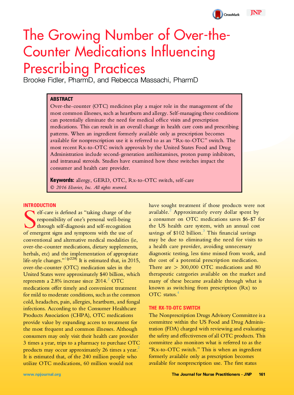 The Growing Number of Over-the-Counter Medications Influencing Prescribing Practices 