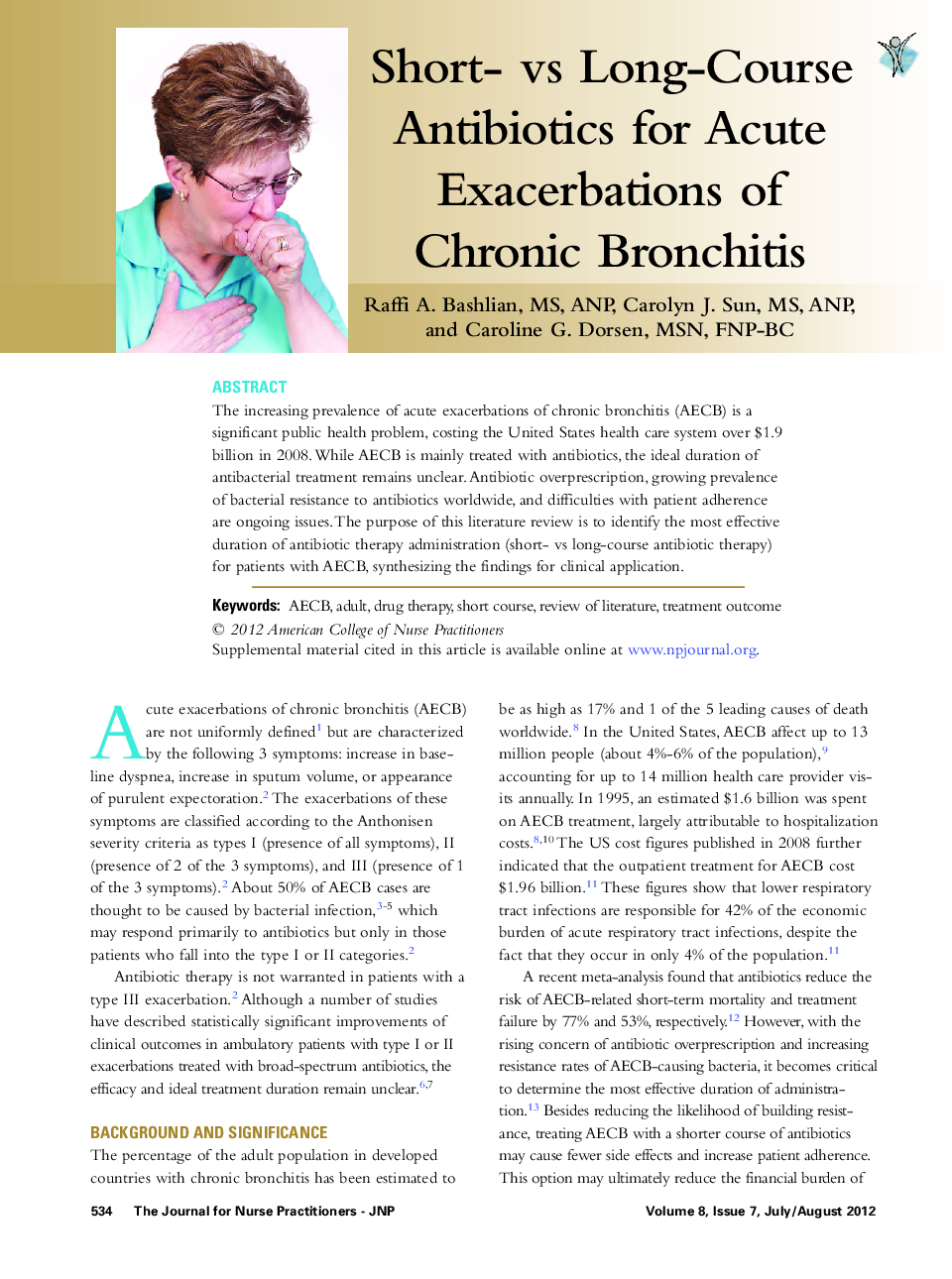 Short- vs Long-Course Antibiotics for Acute Exacerbations of Chronic Bronchitis 