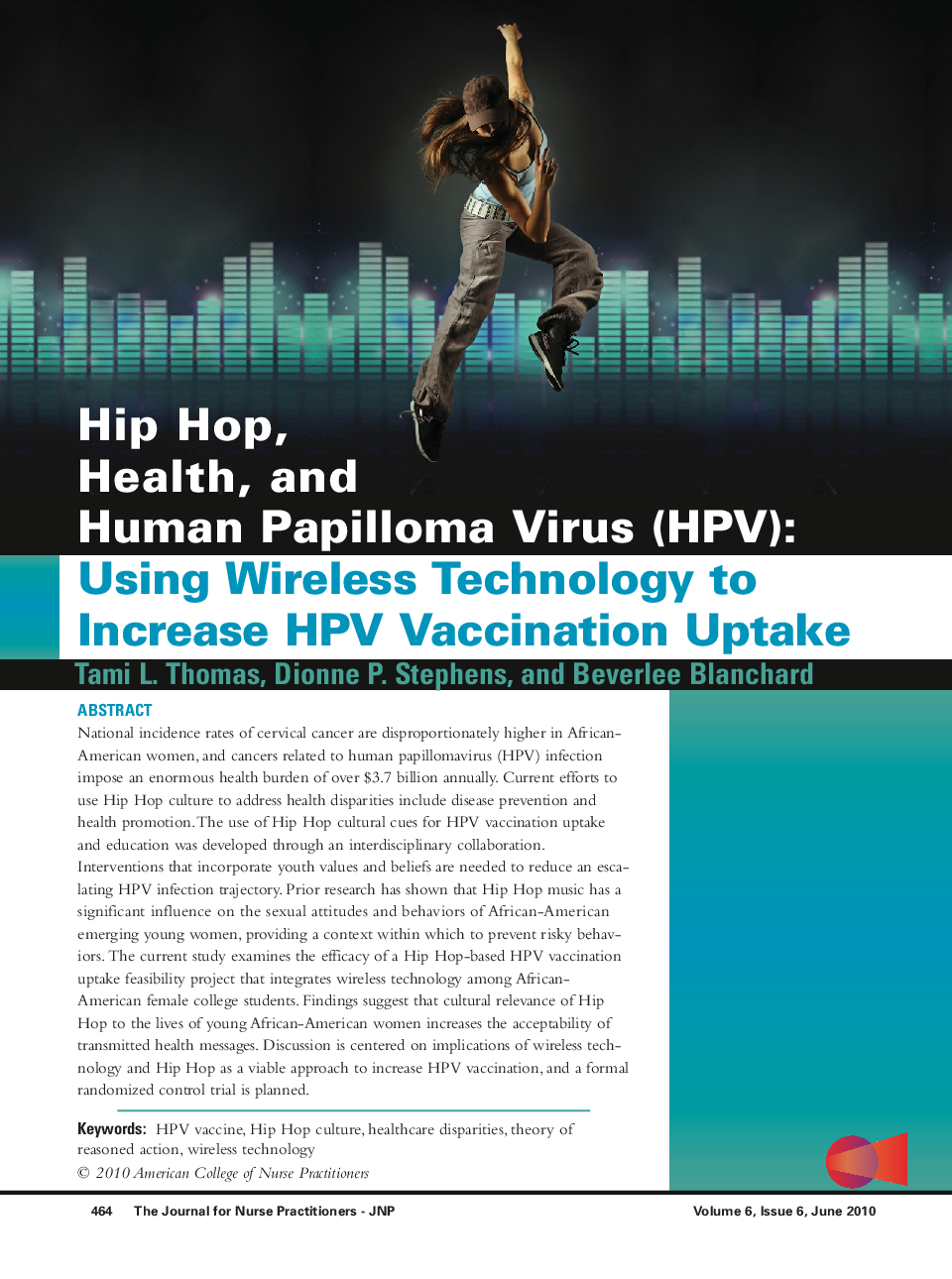 Hip Hop, Health, and Human Papilloma Virus (HPV): Using Wireless Technology to Increase HPV Vaccination Uptake 