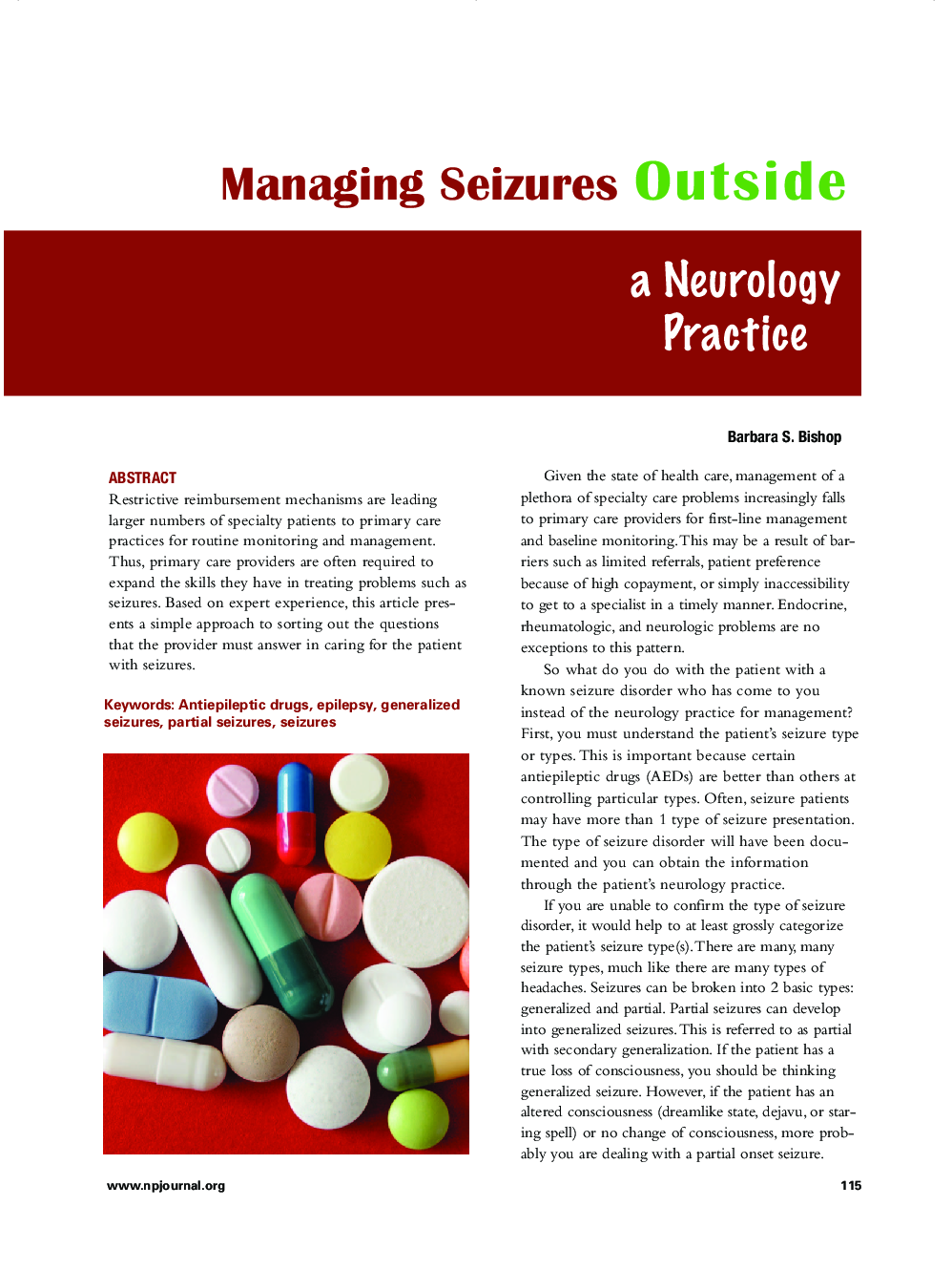 Managing Seizures Outside a Neurology Practice