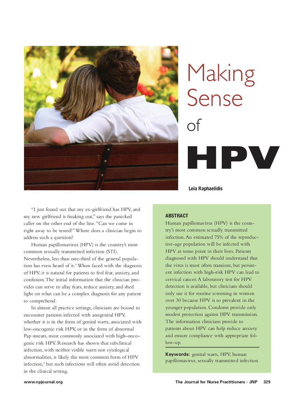 Making Sense of HPV