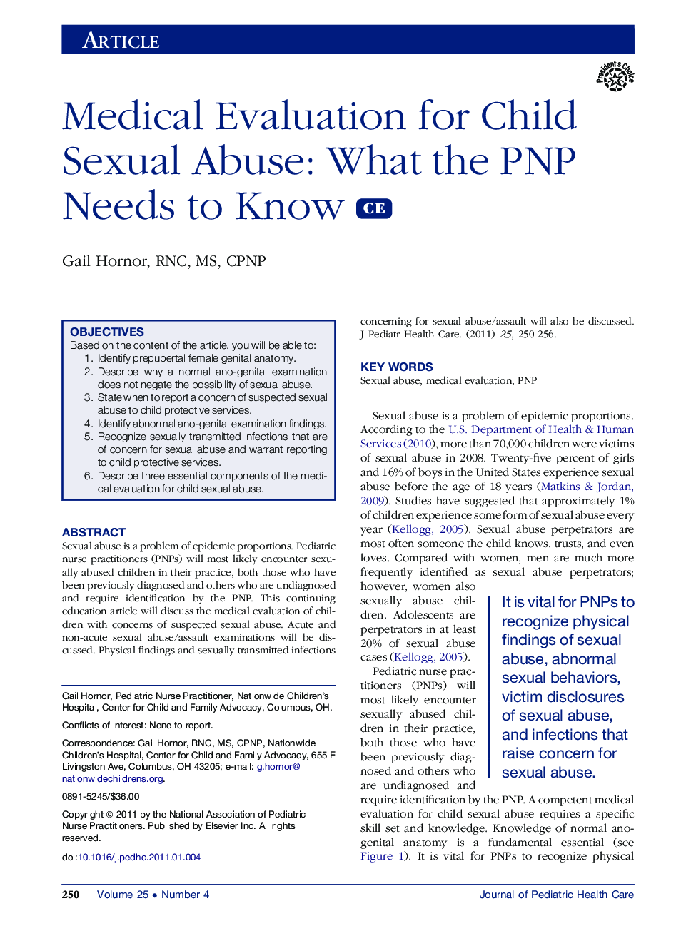 Medical Evaluation for Child Sexual Abuse: What the PNP Needs to Know 