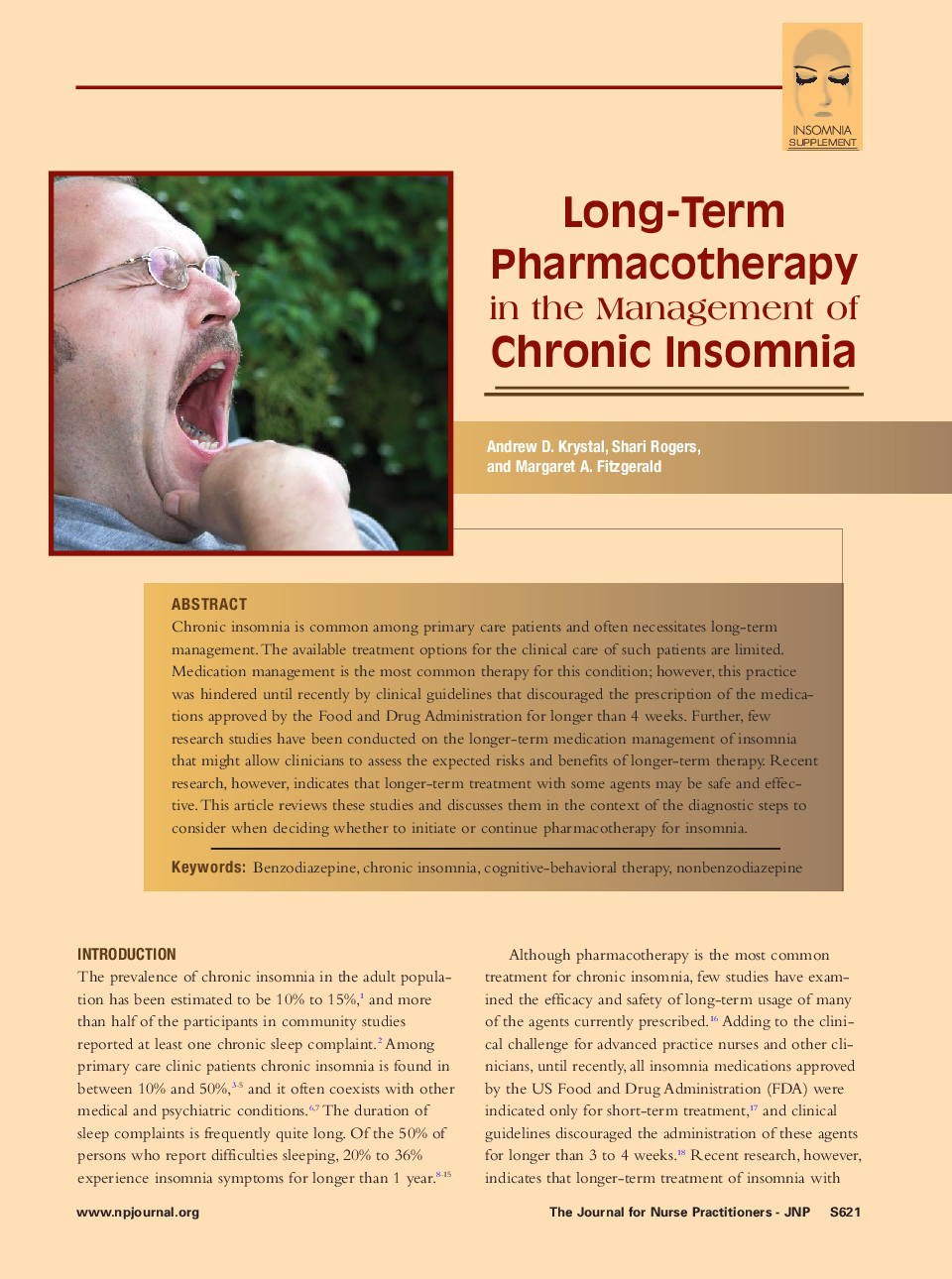 Long-Term Pharmacotherapy in the Management of Chronic Insomnia 