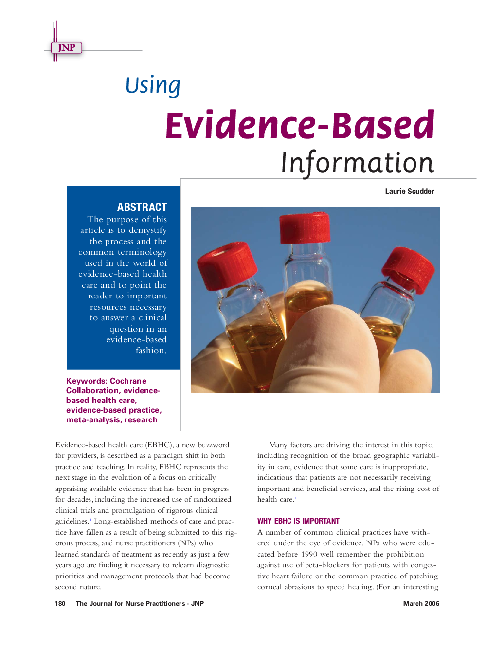 Using Evidence-Based Information