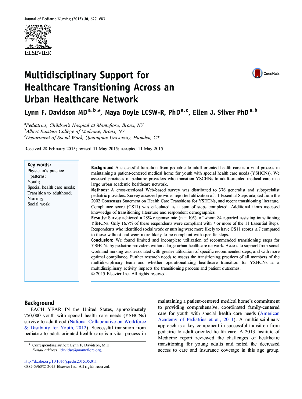 پشتیبانی چند رشته ای برای انتقال بهداشت و درمان در سراسر شبکه بهداشت و درمان شهری