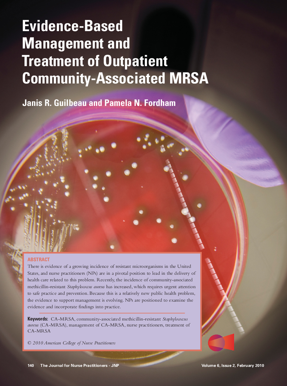 Evidence-Based Management and Treatment of Outpatient Community-Associated MRSA 