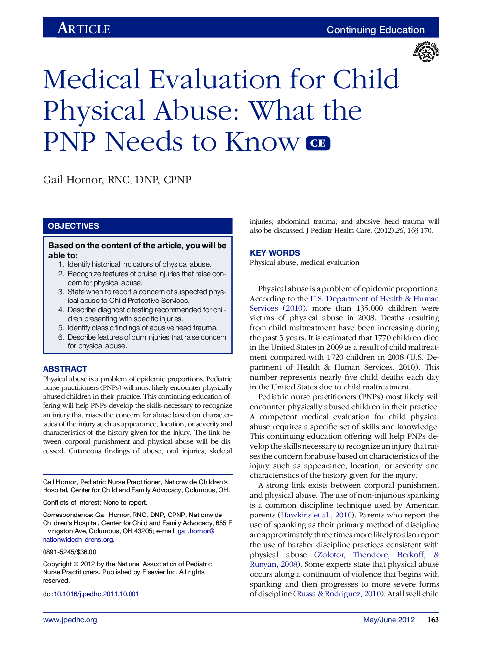 Medical Evaluation for Child Physical Abuse: What the PNP Needs to Know 