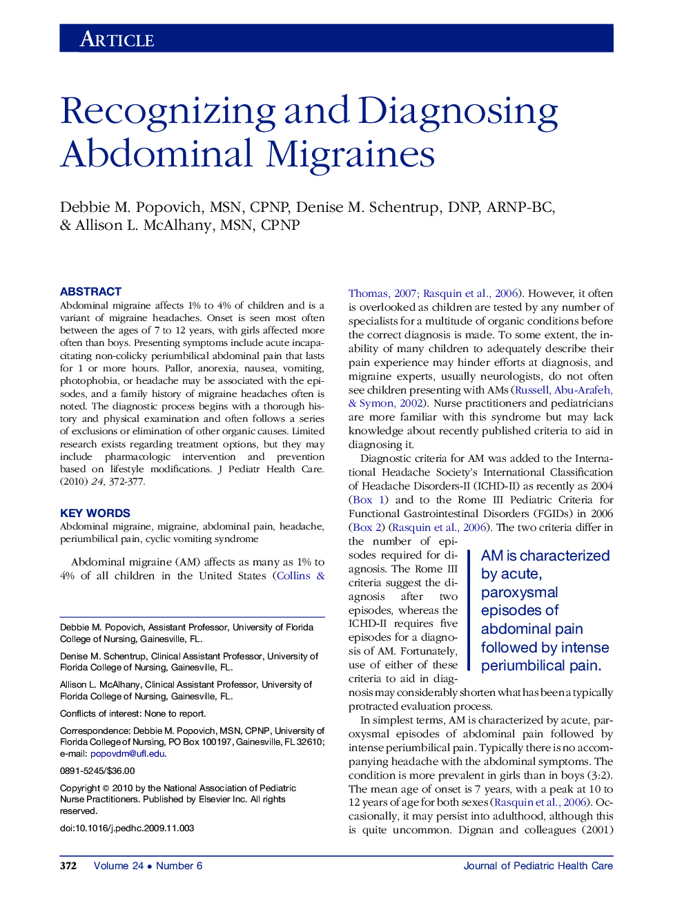 Recognizing and Diagnosing Abdominal Migraines 