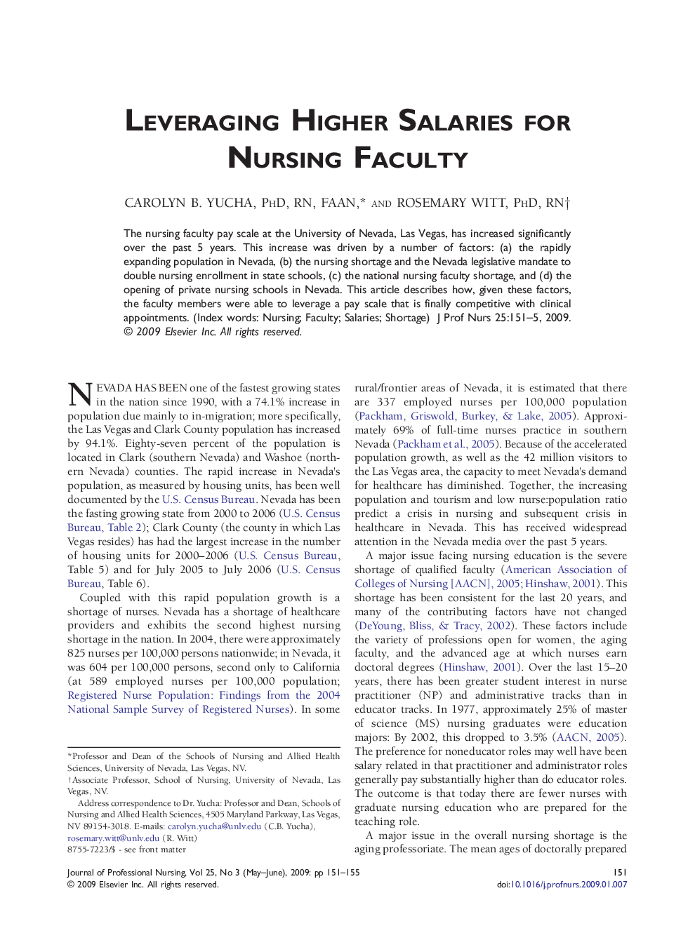 Leveraging Higher Salaries for Nursing Faculty