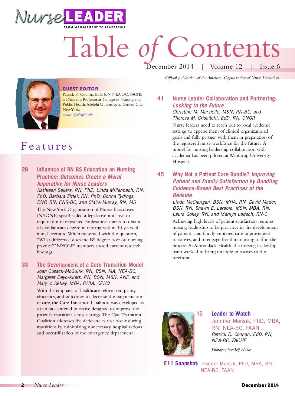 Table of Contents