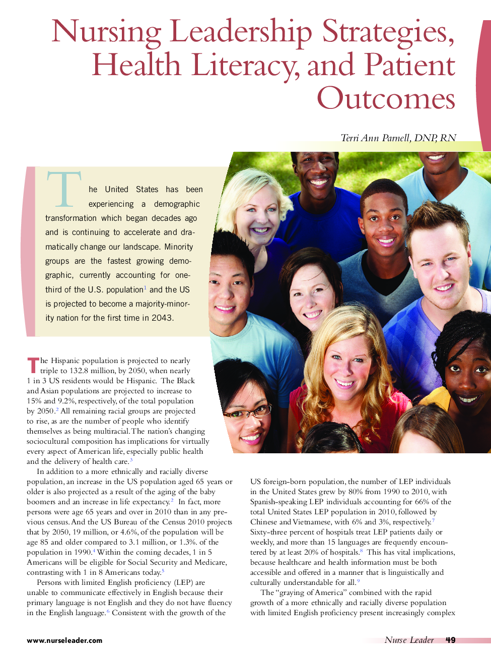 Nursing Leadership Strategies, Health Literacy, and Patient Outcomes