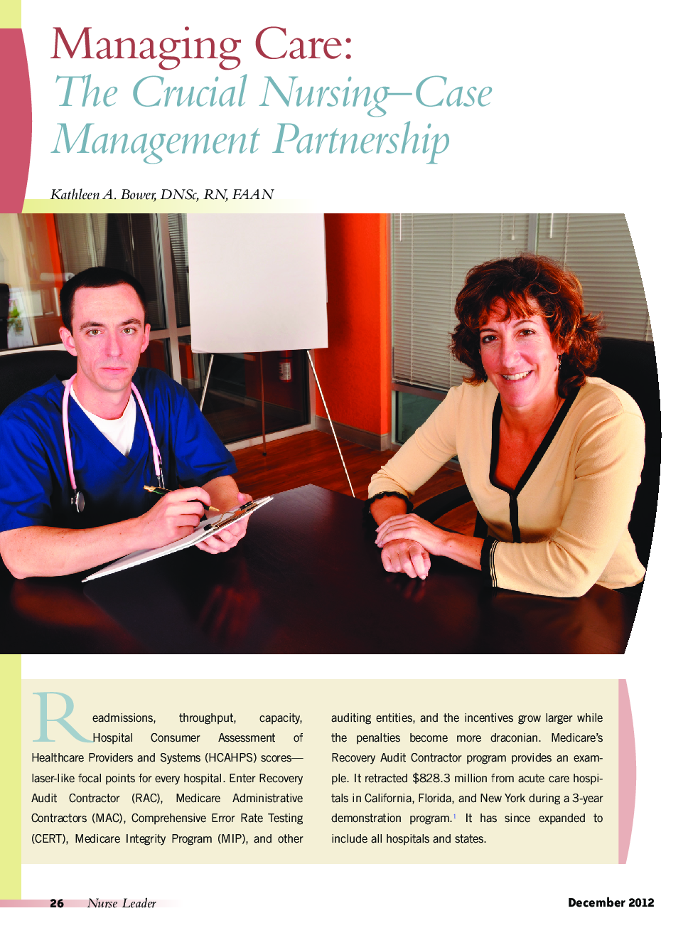 Managing Care: The Crucial Nursing–Case Management Partnership
