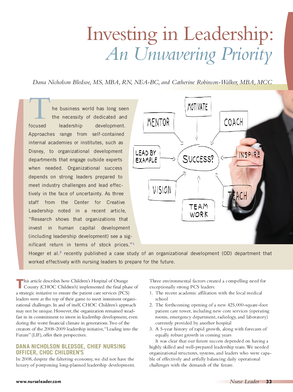Investing in Leadership: An Unwavering Priority