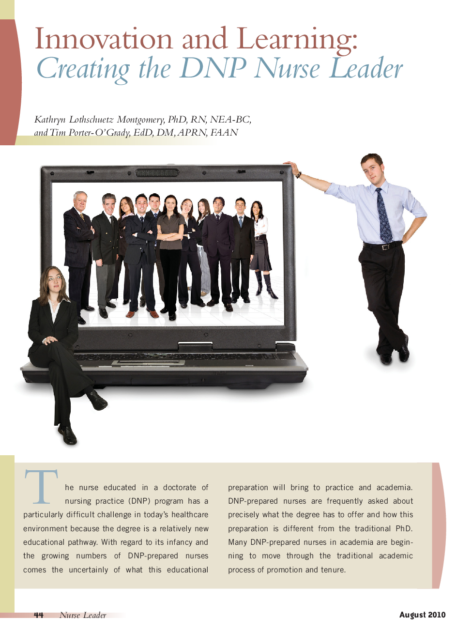 Innovation and Learning: Creating the DNP Nurse Leader