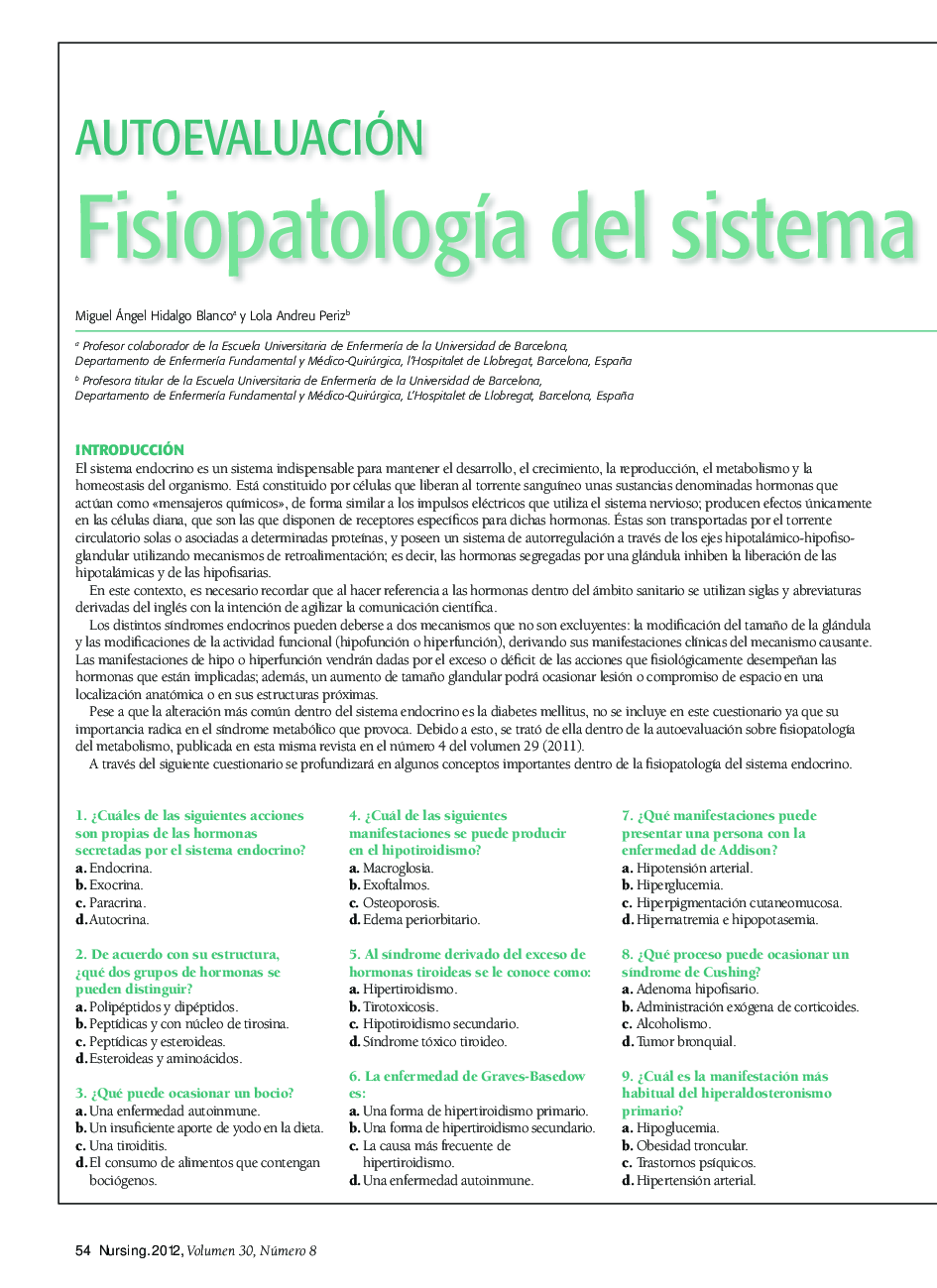 FisiopatologÃ­a del sistema endocrino