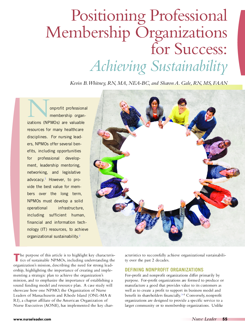 Positioning Professional Membership Organizations for Success: Achieving Sustainability