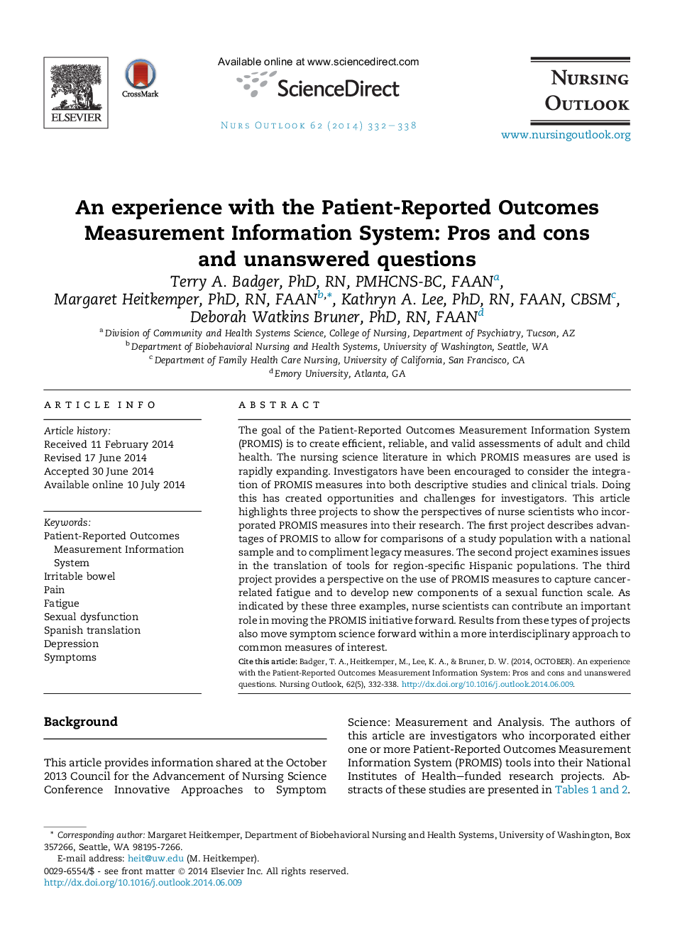 An experience with the Patient-Reported Outcomes Measurement Information System: Pros and cons and unanswered questions