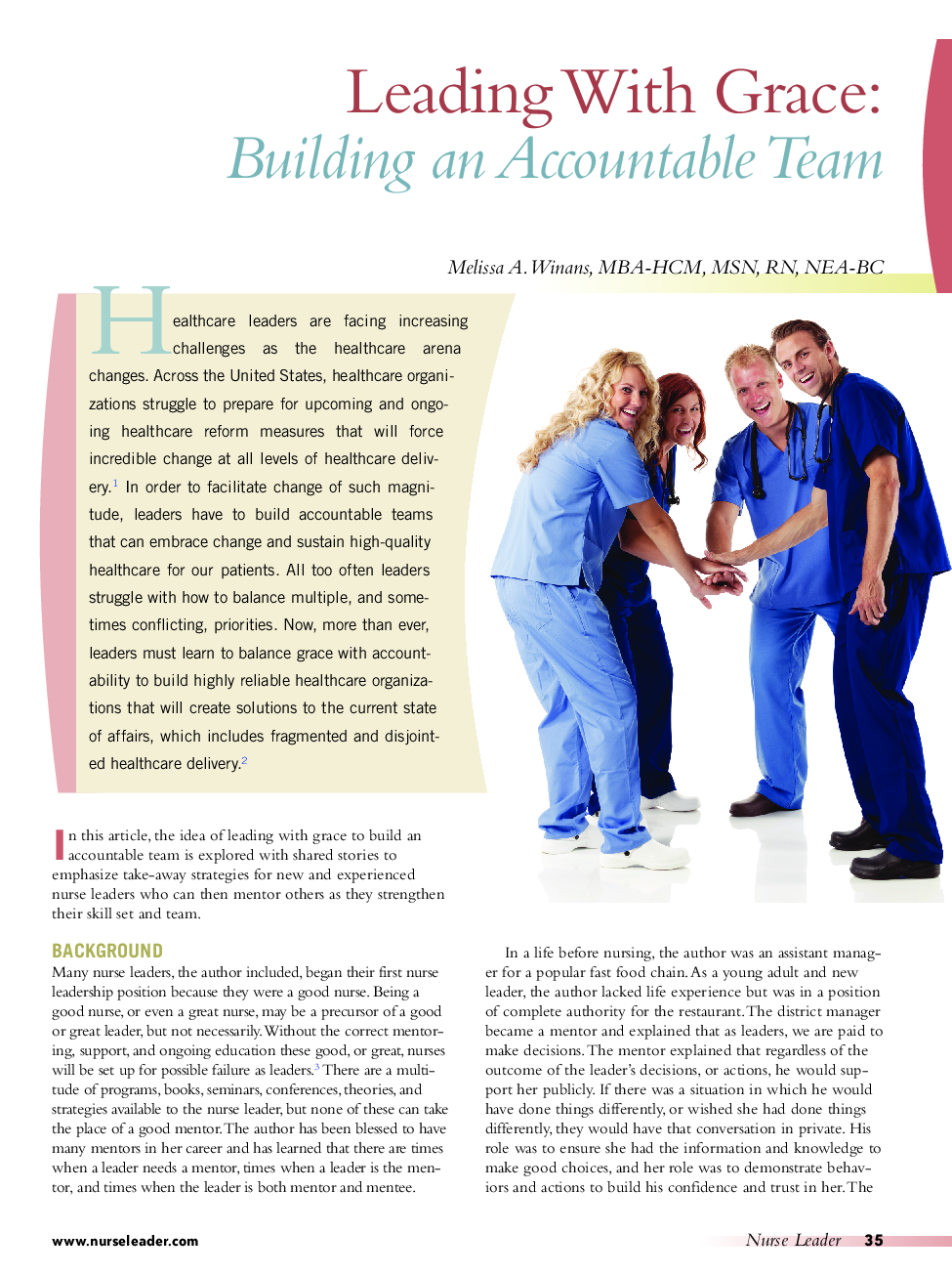 Leading With Grace: Building an Accountable Team 