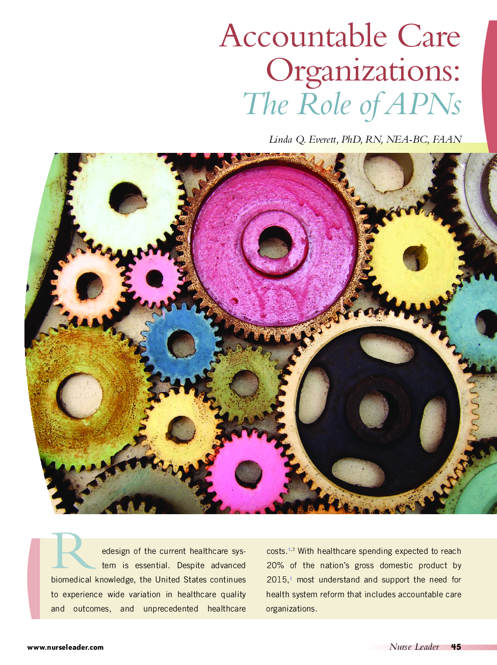 Accountable Care Organizations: The Role of APNs