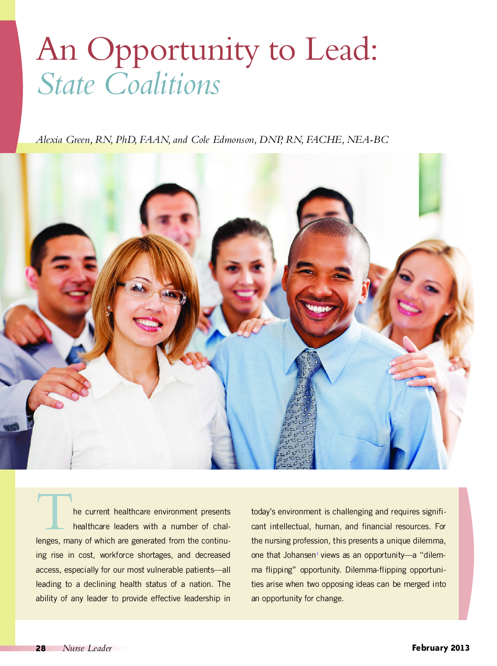 An Opportunity to Lead: State Coalitions