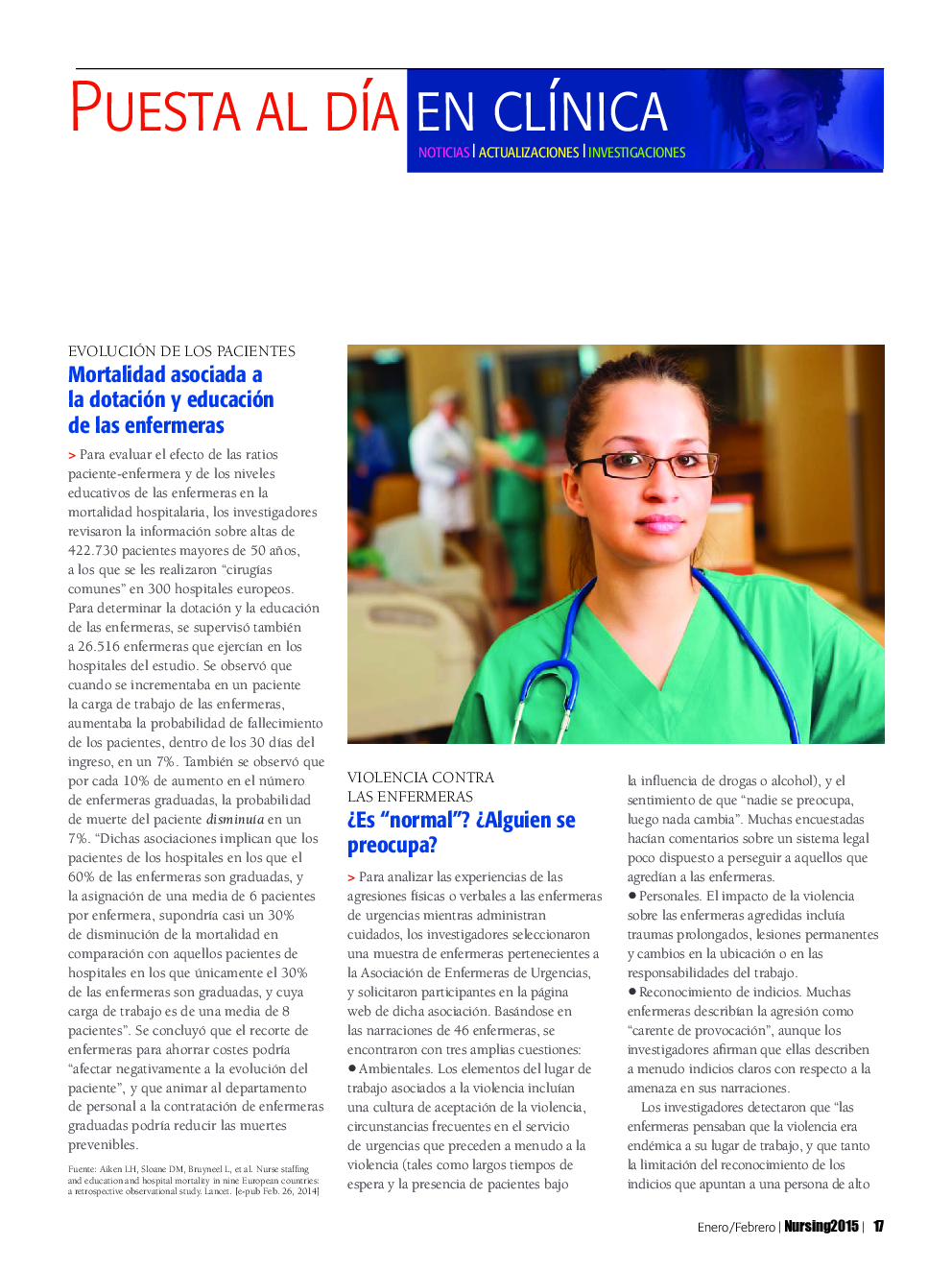عکس صفحه اول مقاله: Puesta al dÃa en clÃnica NOTICIAS | ACTUALIZACIONES | INVESTIGACIONES Puesta al dÃa en clÃnica NOTICIAS | ACTUALIZACIONES | INVESTIGACIONES