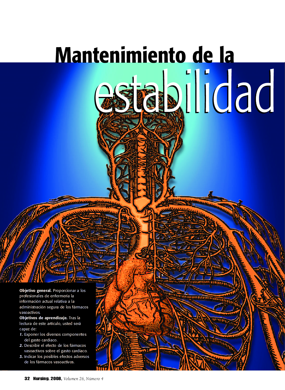 عکس صفحه اول مقاله: Mantenimiento de la estabilidad hemodinámica en el paciente Mantenimiento de la estabilidad hemodinámica en el paciente
