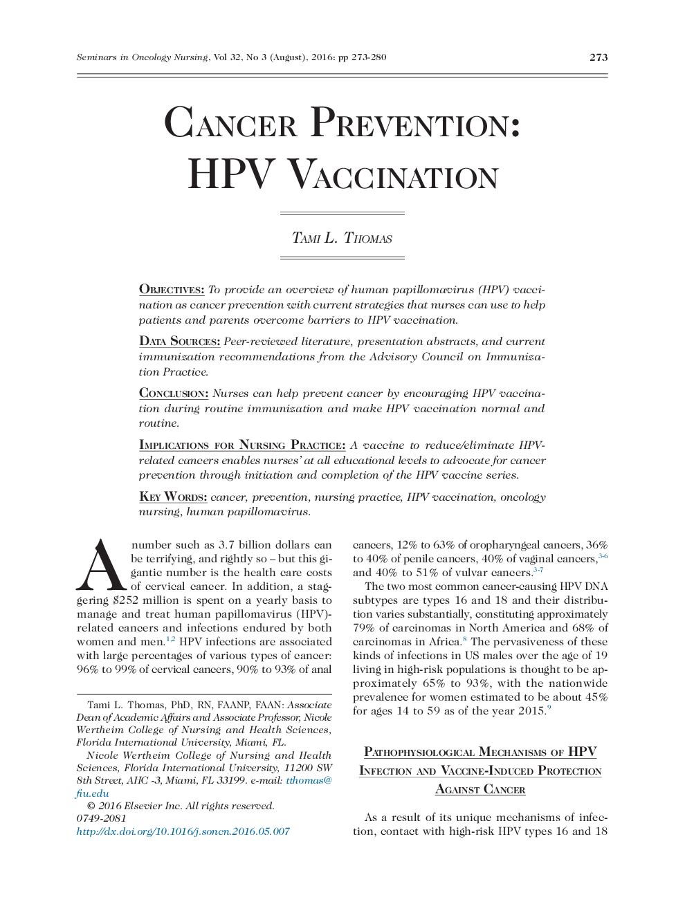 پیشگیری از سرطان: واکسیناسیون HPV 