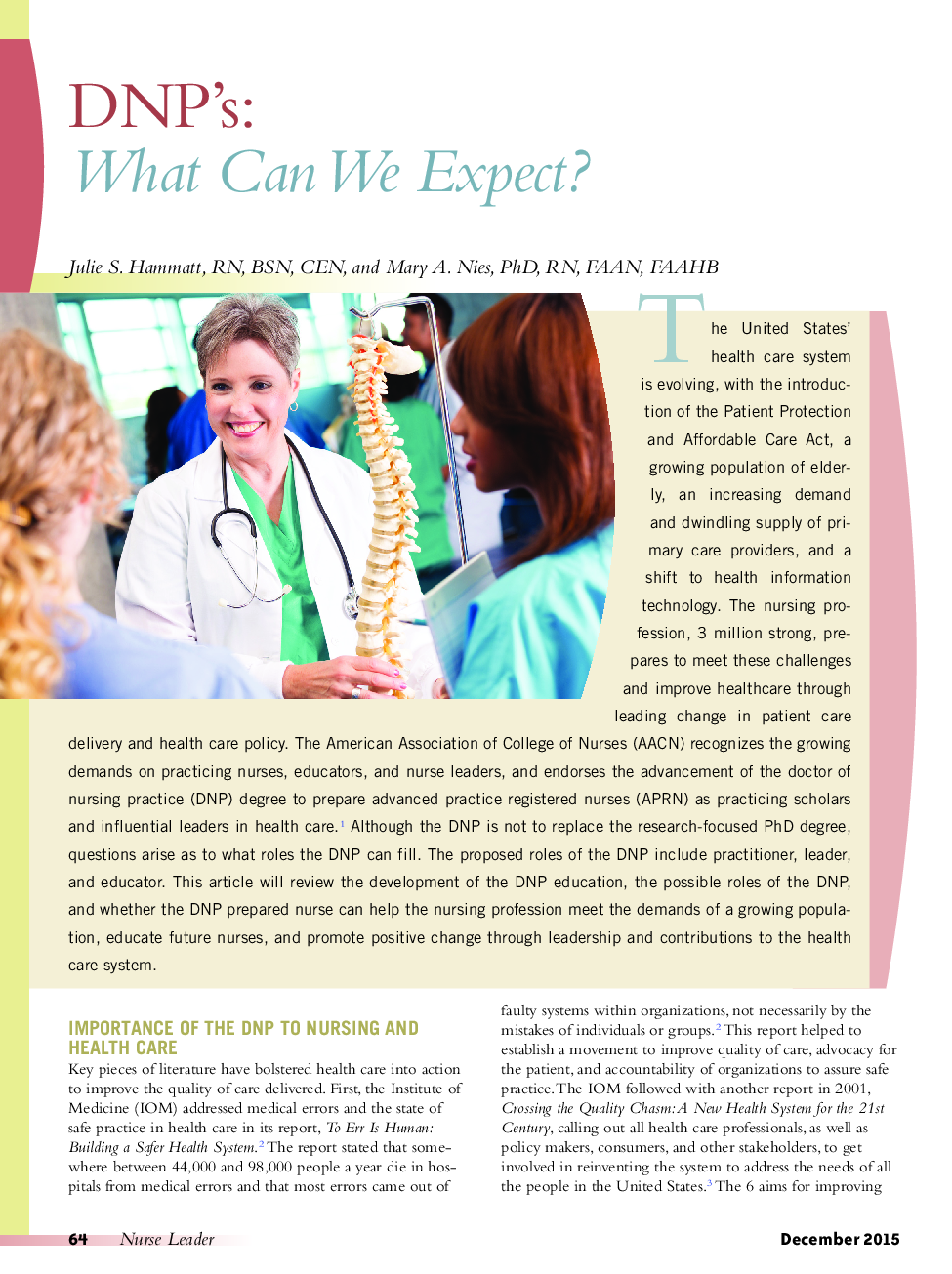 DNP’s: What Can We Expect?