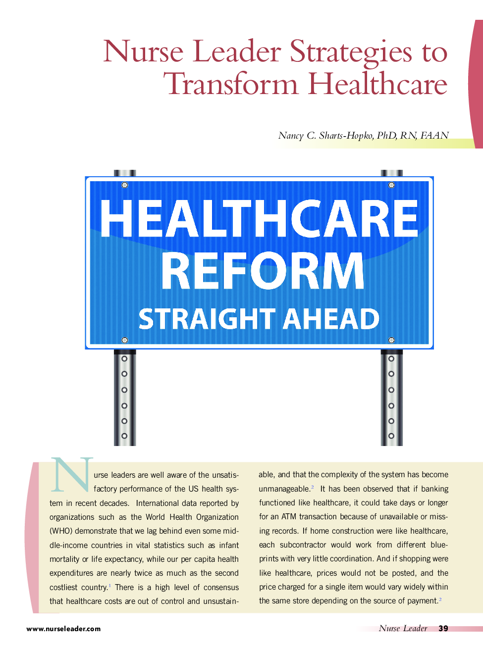 Nurse Leader Strategies to Transform Healthcare