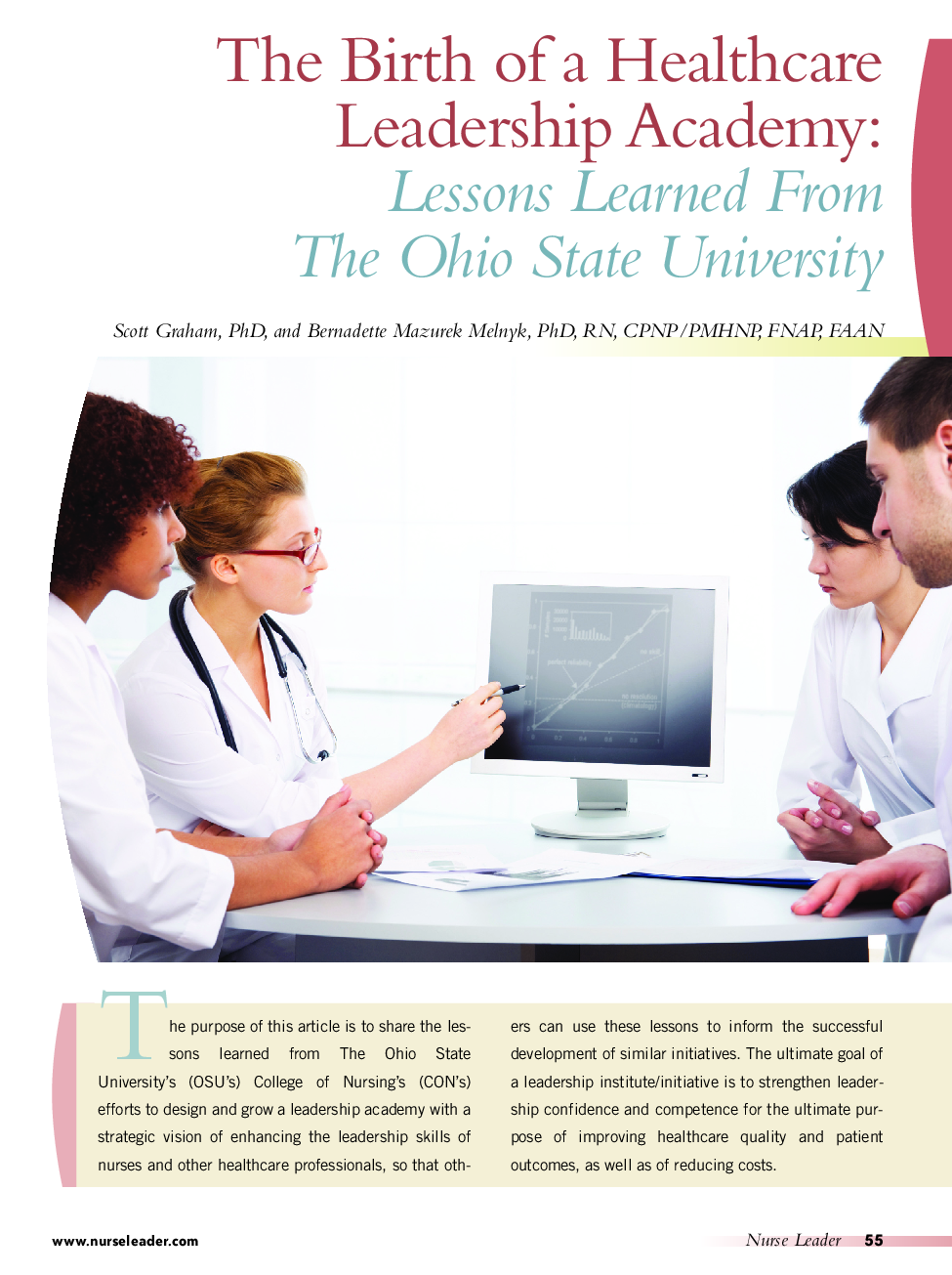 The Birth of a Healthcare Leadership Academy: Lessons Learned From The Ohio State University