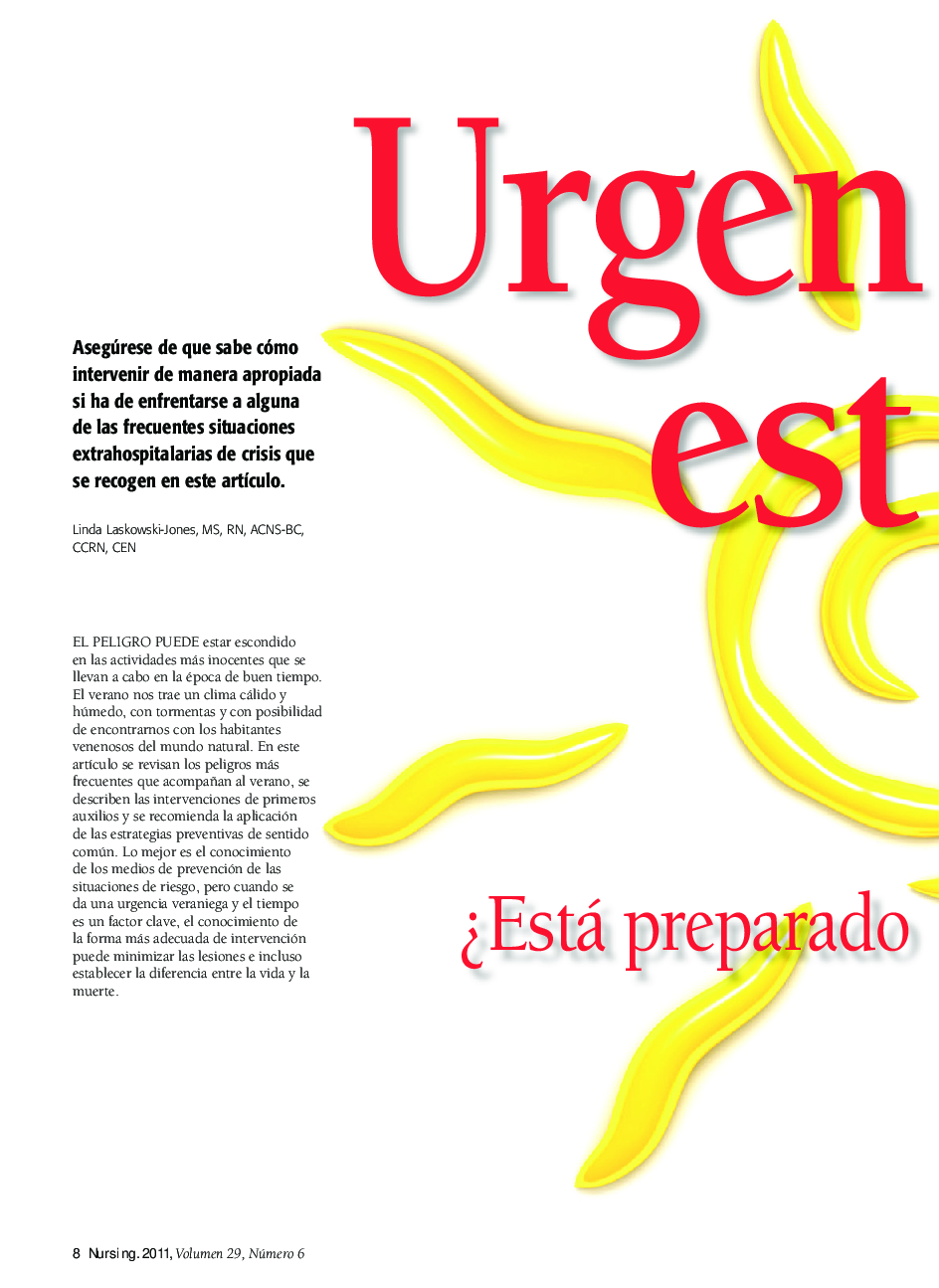 عکس صفحه اول مقاله: Urgencias estivales: ¿Está preparado para aceptar el reto? Urgencias estivales: ¿Está preparado para aceptar el reto?