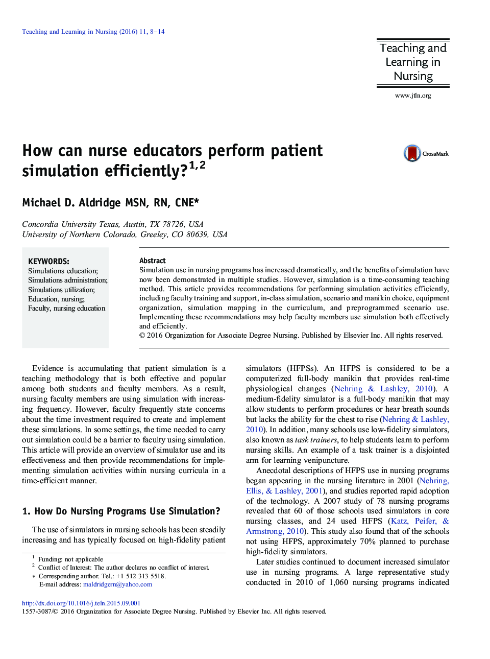 How can nurse educators perform patient simulation efficiently? 12