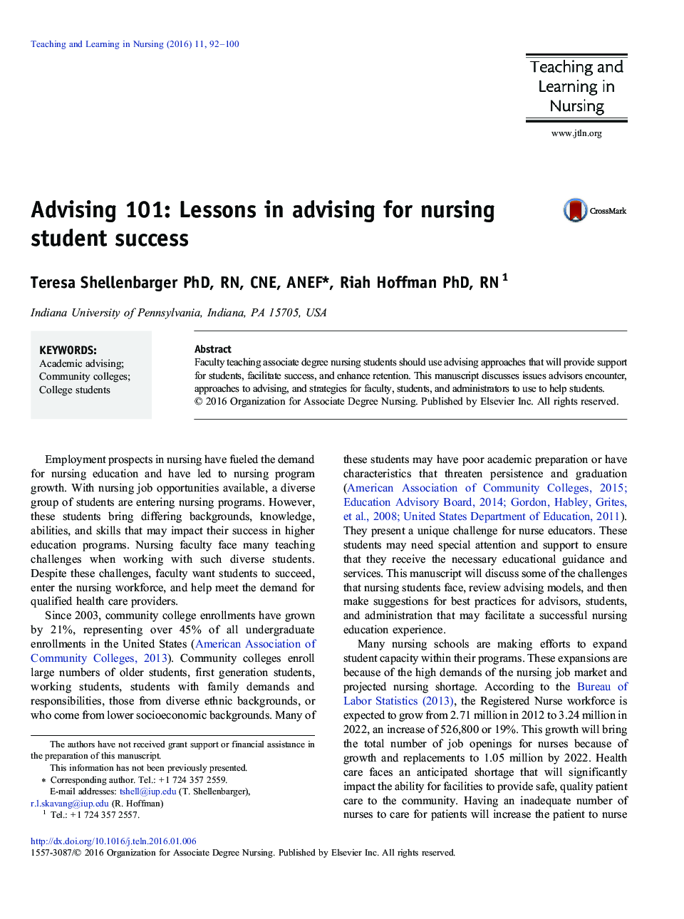 مشاوره 101: درسهای مشاوره برای موفقیت دانشجویان پرستاری