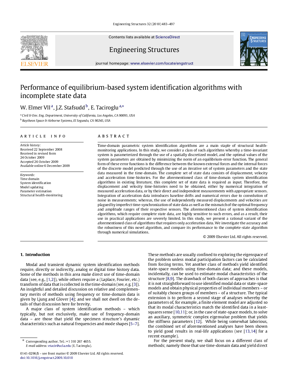 Performance of equilibrium-based system identification algorithms with incomplete state data