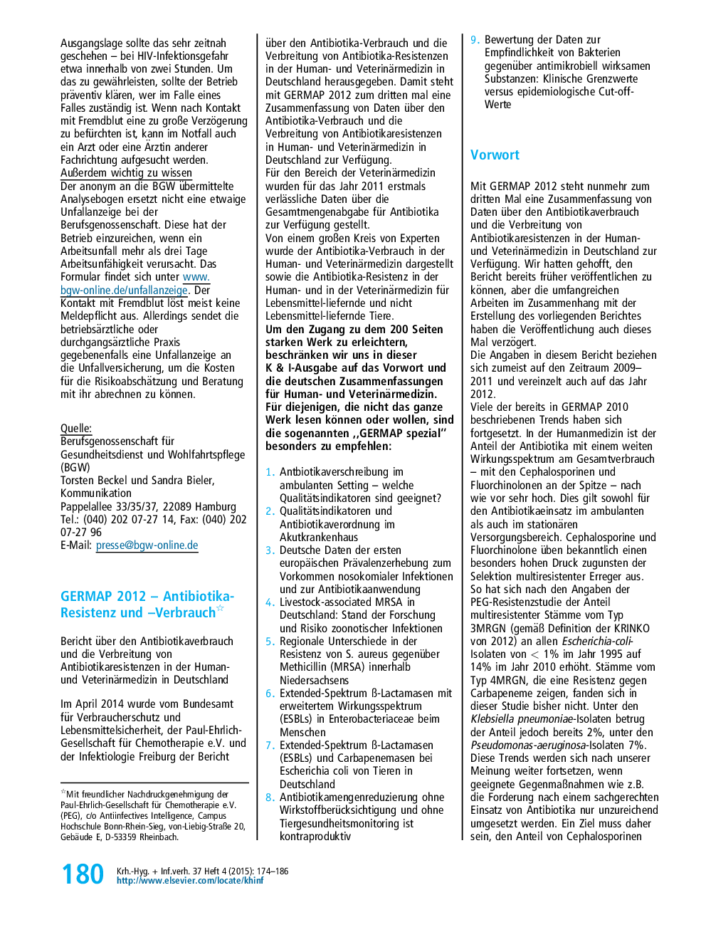 عکس صفحه اول مقاله: GERMAP 2012 - Antibiotika-Resistenz und -Verbrauch GERMAP 2012 - Antibiotika-Resistenz und -Verbrauch