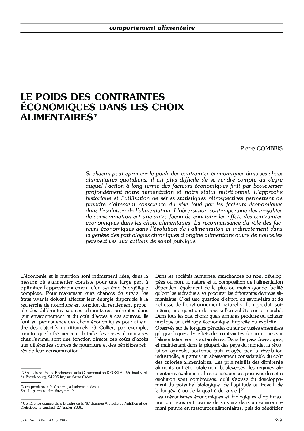 Le poids des contraintes économiques dans les choix alimentaires