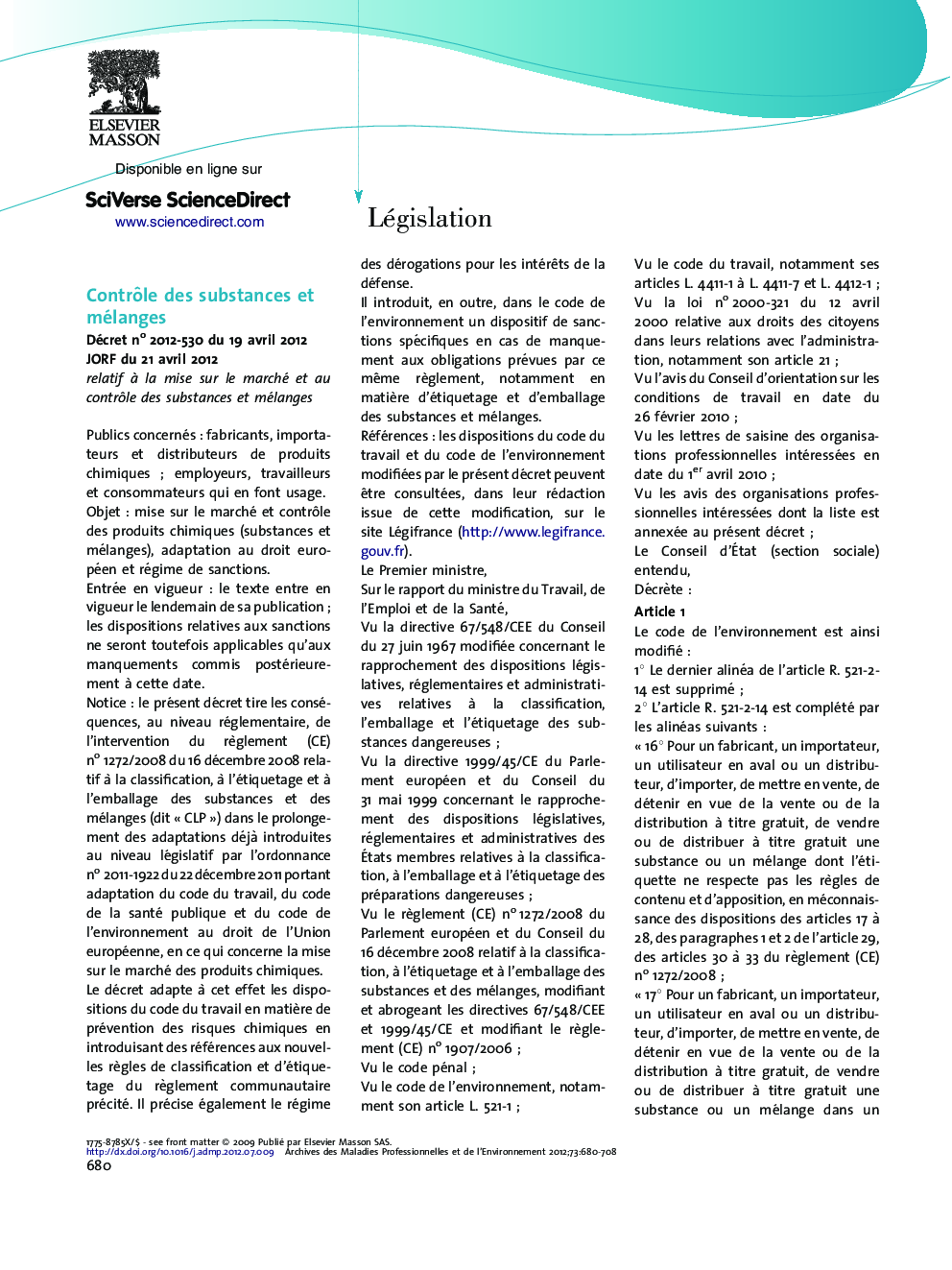 Législation