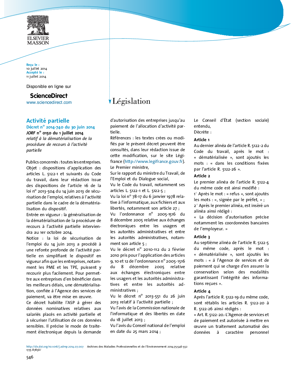Législation