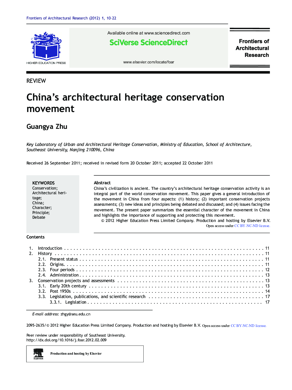 China's architectural heritage conservation movement