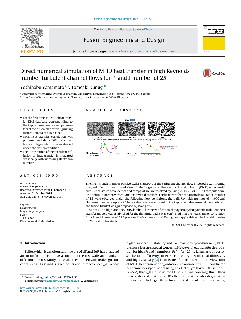 Direct numerical simulation of MHD heat transfer in high Reynolds number turbulent channel flows for Prandtl number of 25