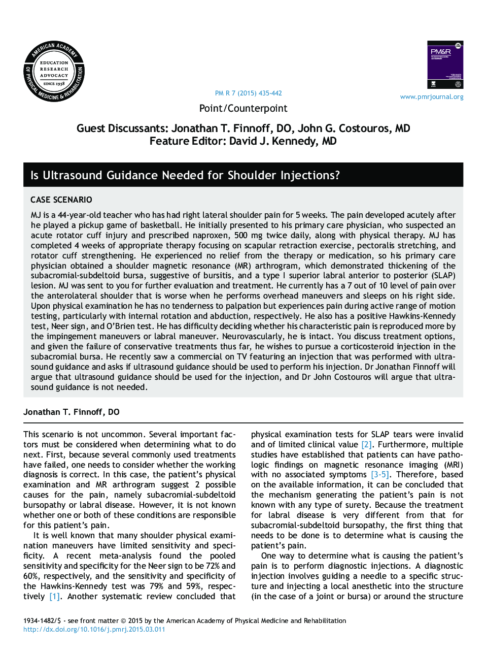 Is Ultrasound Guidance Needed for Shoulder Injections?