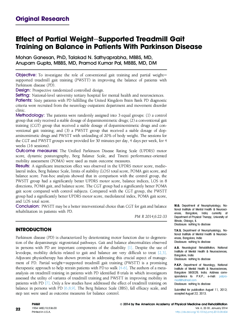 تأثیر تمرینات اضافی تسریع کننده تاخیری جزئی در تمرینات تناوبی در بیماران مبتلا به بیماری پارکینسون 