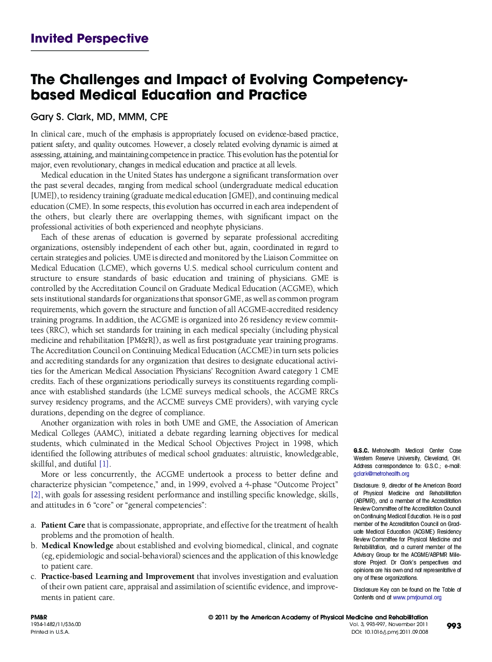 The Challenges and Impact of Evolving Competency-based Medical Education and Practice