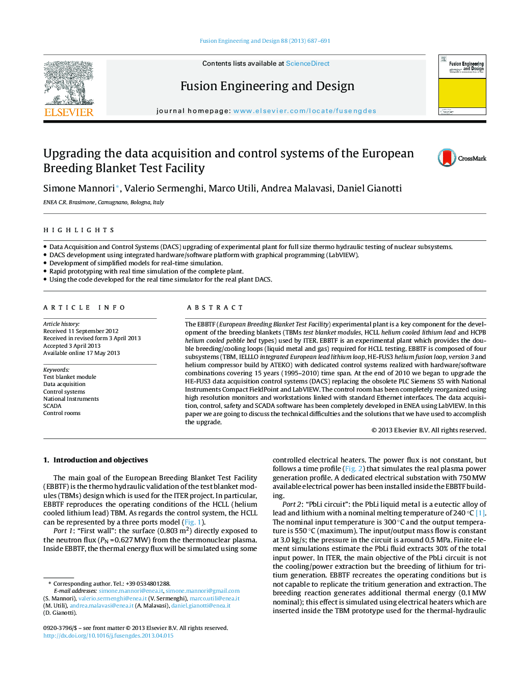 Upgrading the data acquisition and control systems of the European Breeding Blanket Test Facility