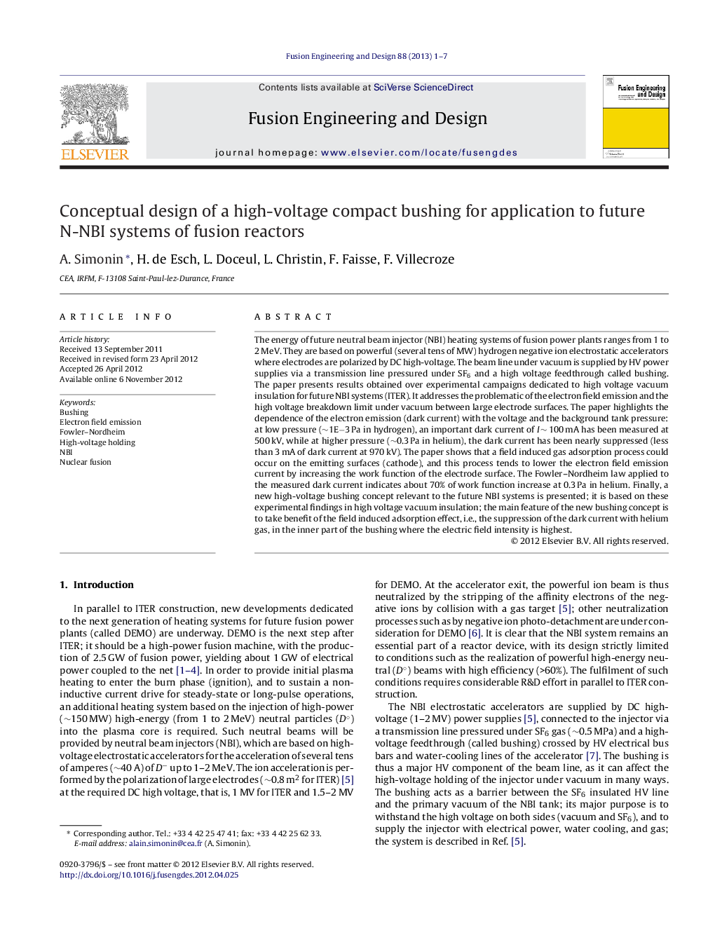 Conceptual design of a high-voltage compact bushing for application to future N-NBI systems of fusion reactors