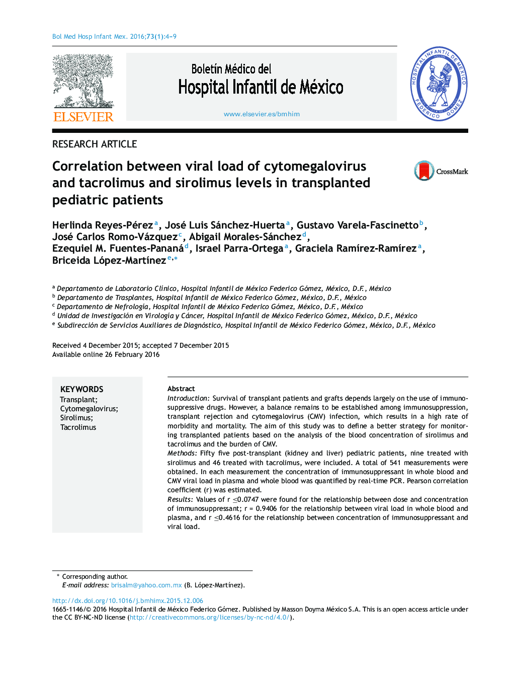 ارتباط بین بار ویروسی سیتومگالوویروس و سطوح تاکرولیموس و sirolimus در کودکان بیمار عمل پیوندی