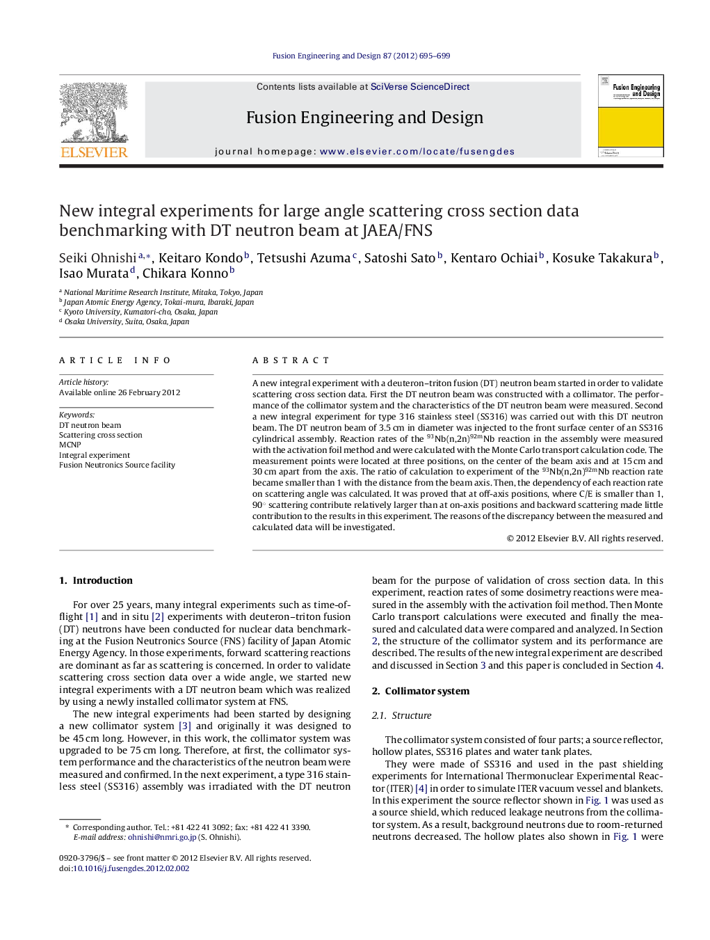 New integral experiments for large angle scattering cross section data benchmarking with DT neutron beam at JAEA/FNS