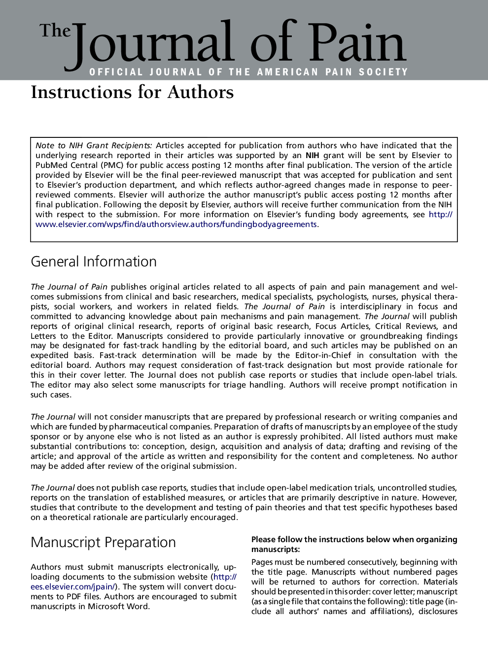 Instructions to Authors