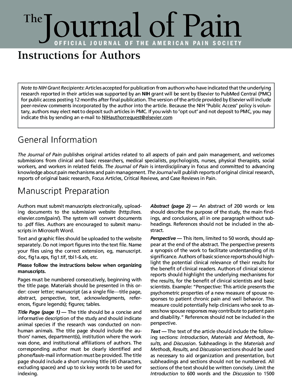 Instructions for Authors